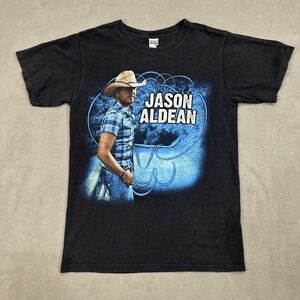 Jason Aldean 2010 Concert Tour Shirt Mens S Black Country Music Short Sleeve